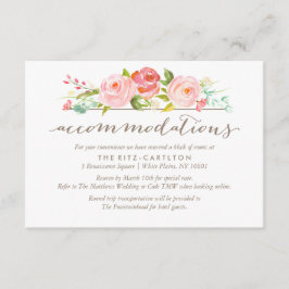 Bostadstillstånd för Blommigt i Ro Bröllop Tilläggskort