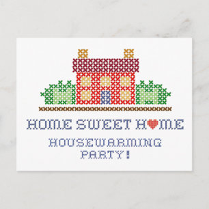 Bostadsuppvärmning Party vykort