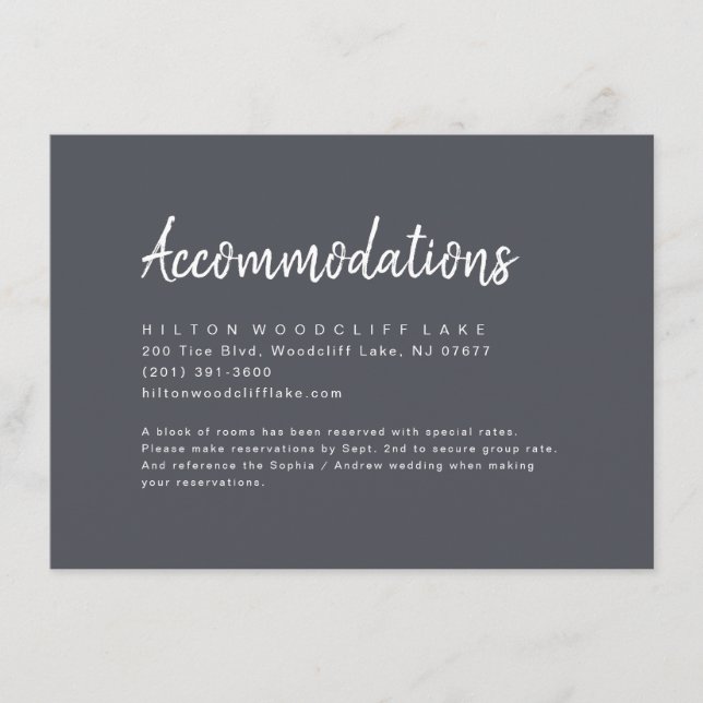 Bostadsutrymme för träkolsminimalistiska manus tilläggskort (Framsida)