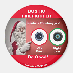 BOSTIC FIREFIGHTER Santa tittar på Magnet