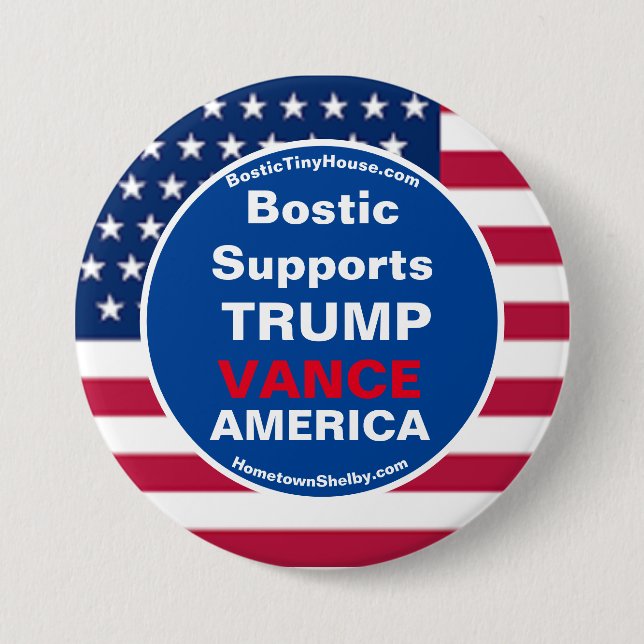 Bostic stöder TRUMP VANCE AMERICA Knapp (Framsida)