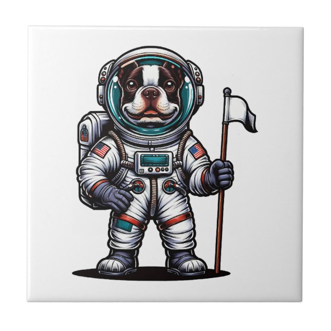 Bostie Astronaut  Kakelplatta (Framsidan)