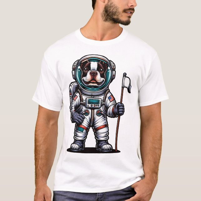 Bostie Astronaut  T Shirt (Framsida)