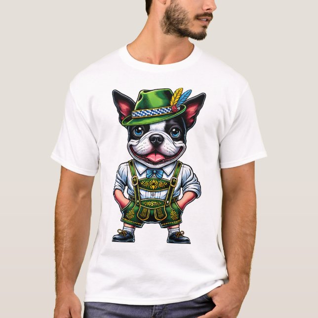 Bostie i dräkt t shirt (Framsida)
