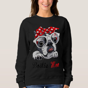 Bostie Mamma Cute Boston Terrier Hundar T Shirt