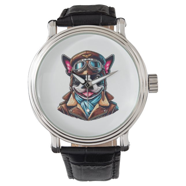 Bostie Pilot Design Armbandsur (Framsida)