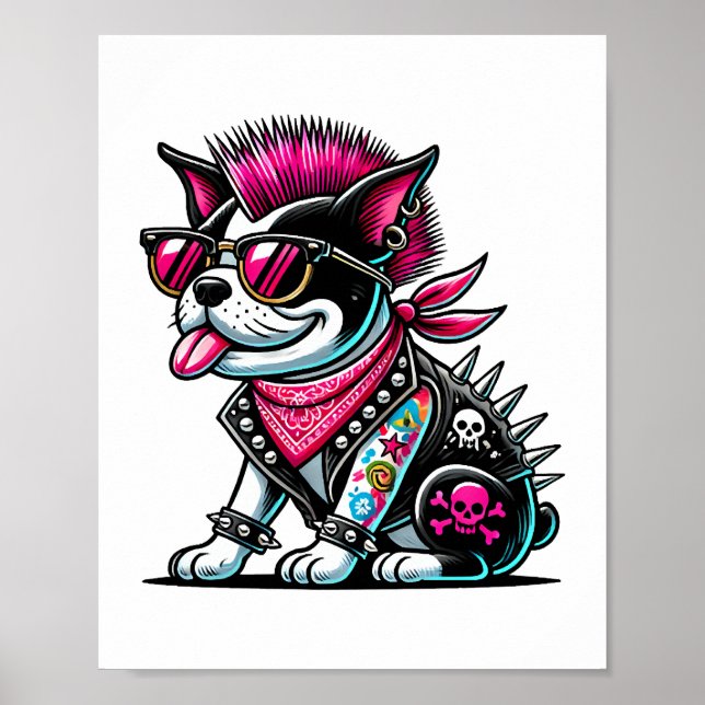 Bostie Punk-design Poster (Framsidan)