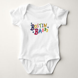 BOSTIN BABBY Black Land Ord Baby Bodykostym T Shirt