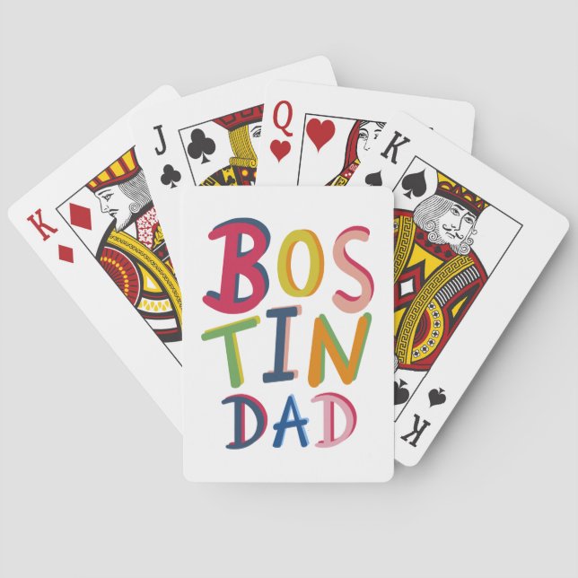 Bostin Pappa Black Land Casinokort (Baksidan)
