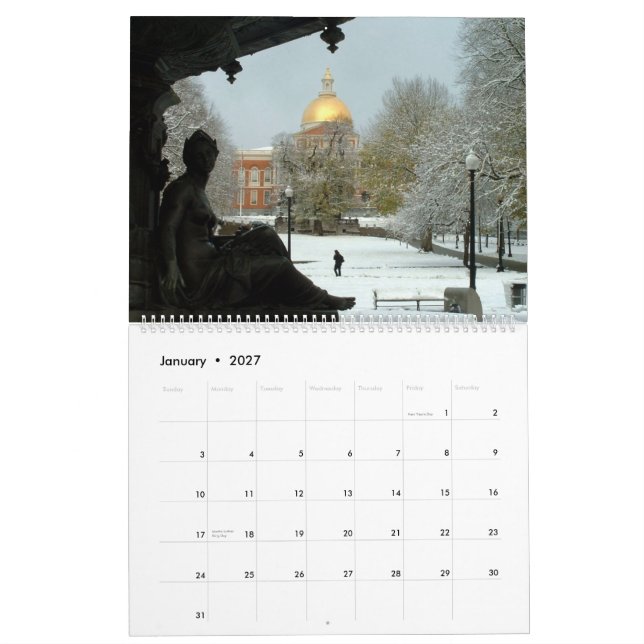 Boston 2015 kalender (Jan 2027)