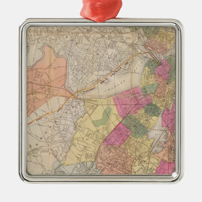 Boston 2 julgransprydnad metall (Framsidan)