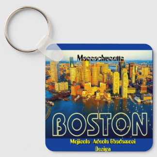 boston 2, Massachusetts - Anpassad Nyckelring