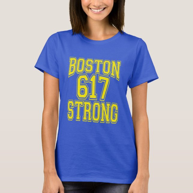 Boston 617 Strong Tee Shirt (Framsida)