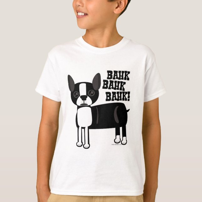Boston Accent Terrier T Shirt (Framsida)