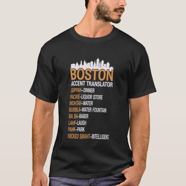 Boston Accent Tröjor Boston Accent Översättare (Framsida)