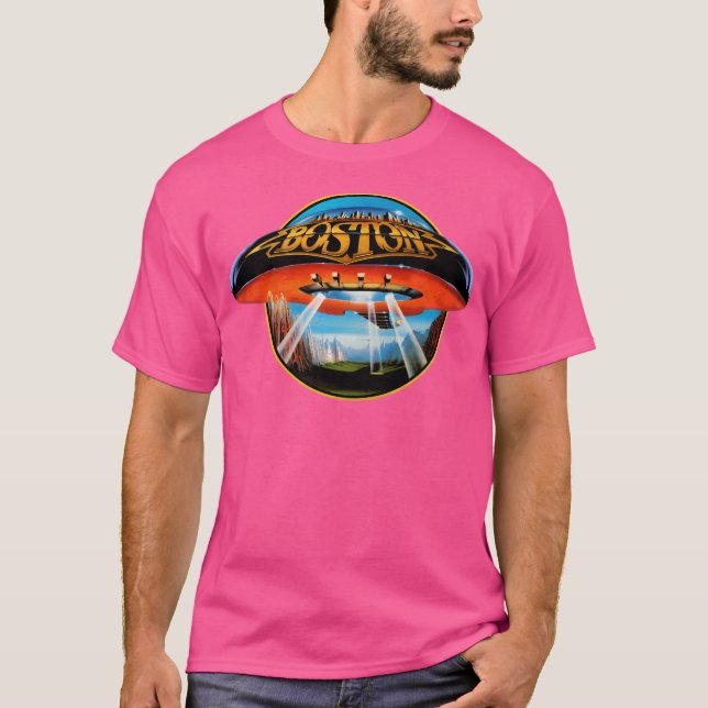 Boston Ailen Spaceship T Shirt (Framsida)