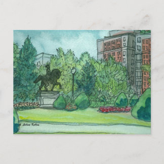 Boston allmänhetträdgård vykort