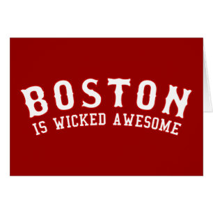Boston är den onda fantastisk hälsningskort