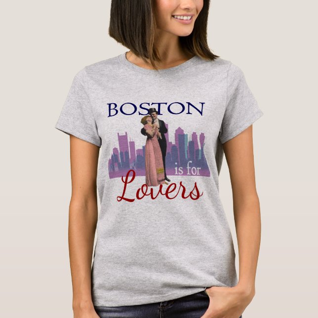 Boston är till Älskare Dam Tee Shirt (Framsida)
