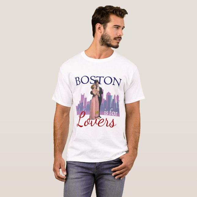 Boston är till Älskare Tee (Hel framsida)