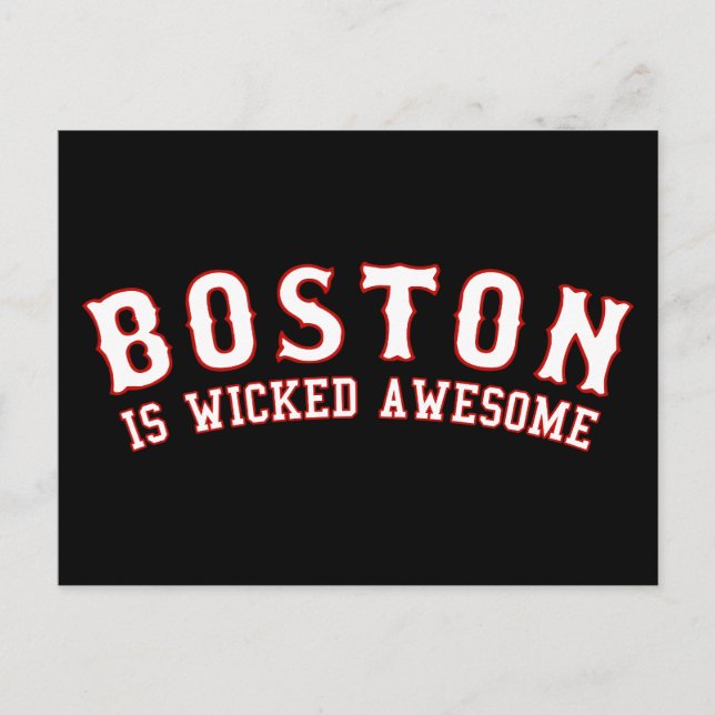 Boston är Wicked Fantastisk Vykort (Framsida)