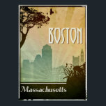 Boston Art Deco Design City Poster teckningar<br><div class="desc">En perfekt retro-reseaffisch för alla i kärlek med Boston Massachusetts</div>