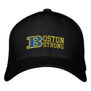 BOSTON B STRONG Embroiderat Sockel Broderad Keps