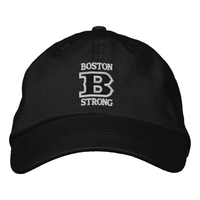 BOSTON B STRONG Embroiderat Sockel Broderad Keps (Framsida)