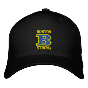 BOSTON B STRONG Embroiderat Sockel Broderad Keps