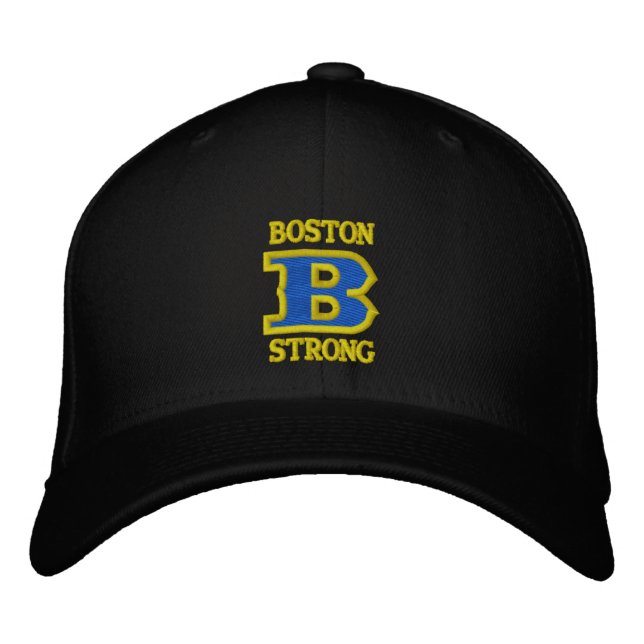 BOSTON B STRONG Embroiderat Sockel Broderad Keps (Framsida)