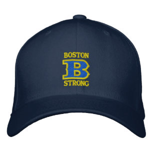 BOSTON B STRONG Embroized Cap RIBBON EDITION Broderad Keps