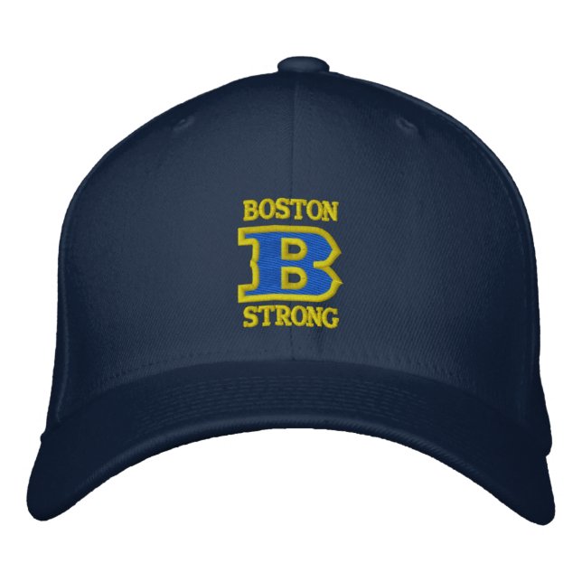 BOSTON B STRONG Embroized Cap RIBBON EDITION Broderad Keps (Framsida)