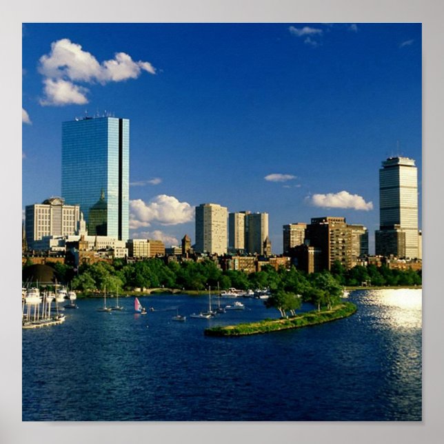 Boston Back Bay Area Poster (Framsidan)