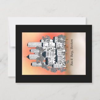 Boston Back Bay Sol Set-vykort Vykort