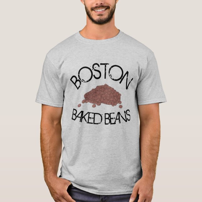 Boston Baked Beans MORSA Massachusetts Foodie Tee (Framsida)
