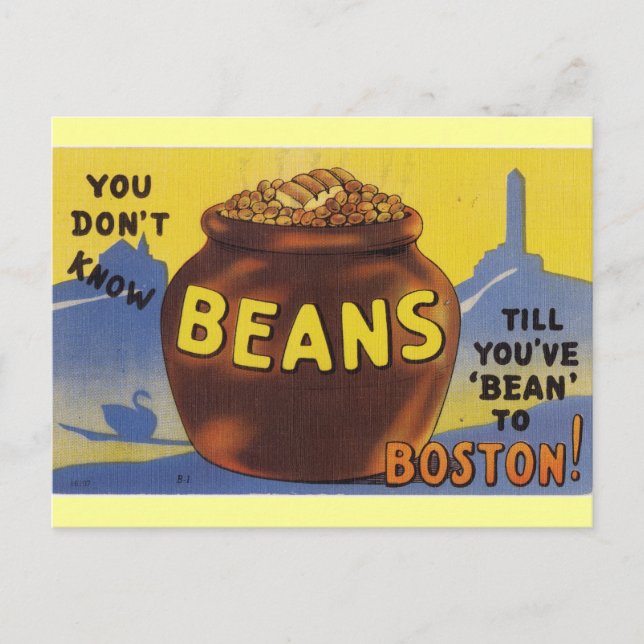 Boston Baked Beans Vykort (Framsida)