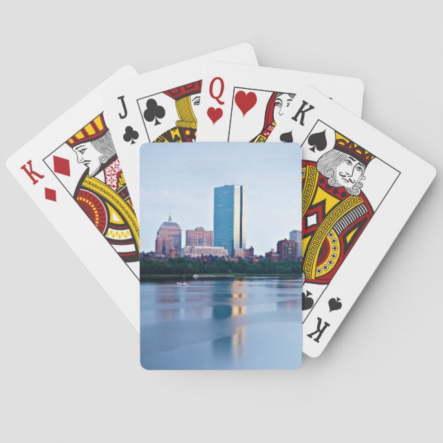 Boston baksidafjärd över Charles River Casinokort (Baksidan)