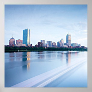 Boston baksidafjärd över Charles River Poster