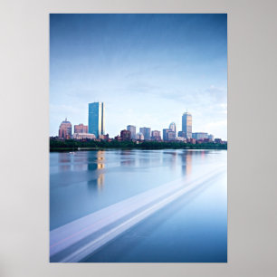 Boston baksidafjärd över Charles River Poster