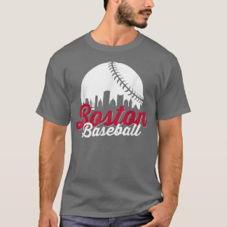 Boston Baseball Boll City Massachusetts Retro Vint T Shirt