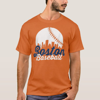 Boston Baseball Boll City Massachusetts Retro Vint T Shirt