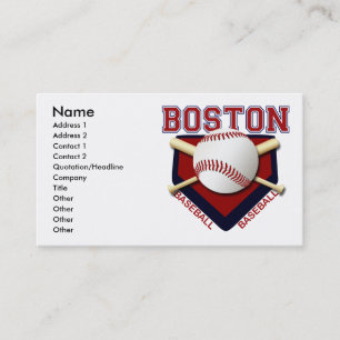 BOSTON BASEBALLVISITKORTAR VISITKORT