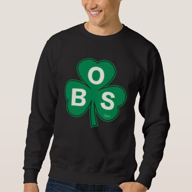 Boston Basket Shamrock B O S Lång Ärmad Tröja (Framsida)