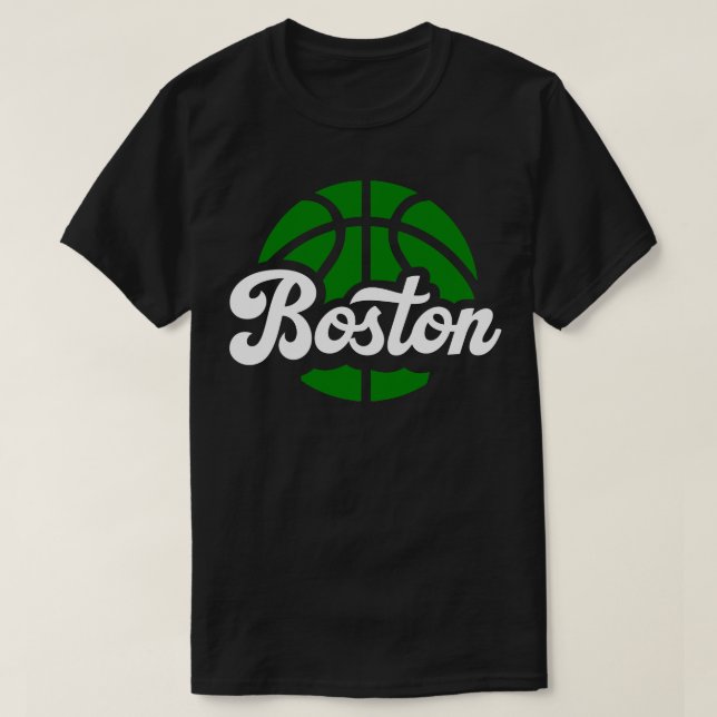Boston Basketball 1 T Shirt (Design framsida)