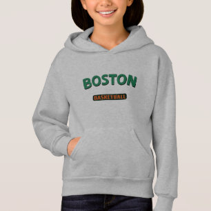 Boston Basketball Girls Hoodie T Shirt