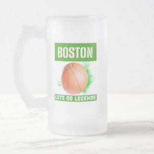 Boston Basketball Legends Frostat Ölglas