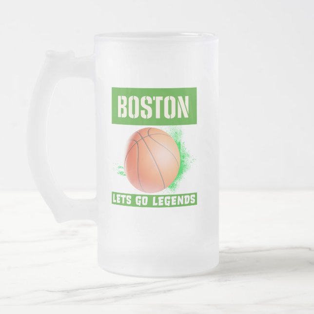 Boston Basketball Legends Frostat Ölglas (Vänster)