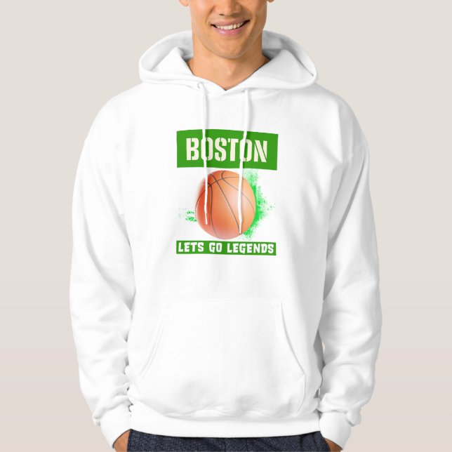 Boston Basketball Legends Hoodie (Framsida)