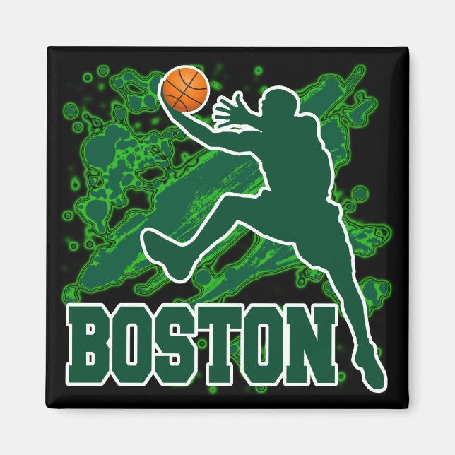 BOSTON BASKETBALL MAGNET (Framsidan)