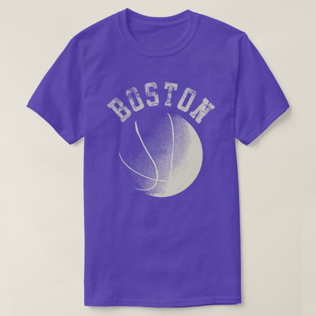 Boston Basketball Retro City Massachusetts State B T Shirt (Design framsida)